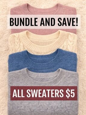 Bundle and Save! $5 sweaters! Will offer even lower price for bundles!